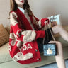 Loose Sweater Oversize Woman Christmas Sweater Coat Korean