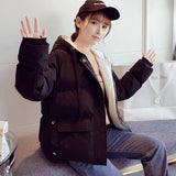 Lucyever New Winter Women'S Down Cotton Jacket Casual