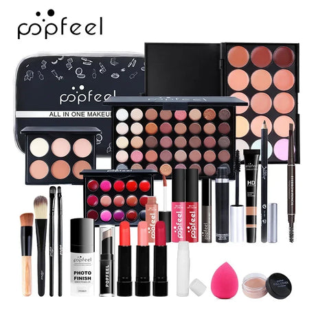 Makeup Kit Full Professional Eyeshadow Lip Gloss Blush