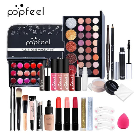 Makeup Kit Full Professional Eyeshadow Lip Gloss Blush