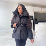 Malina Winter Thick Stand Collar Parkas Women Fashion