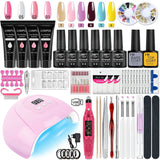 Manicure Set Poly Nail Gel Kit With /W