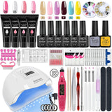 Manicure Set Poly Nail Gel Kit With /W