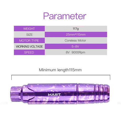 Mast Tattoo Rca Rotary Machine Pen Permanent