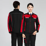 Men' Work Suit Printed Logo Reflective Strip Long