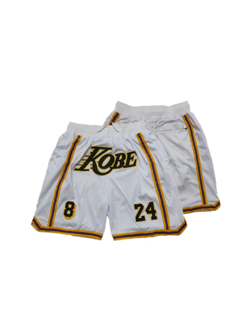 Mens Legend Retro Yellow Basketball Shorts Embroidered With