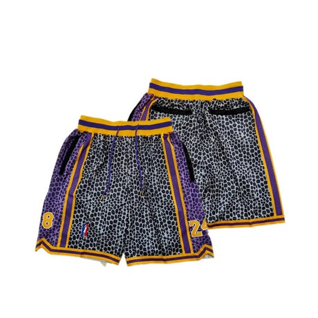 Mens Legend Retro Yellow Basketball Shorts Embroidered With