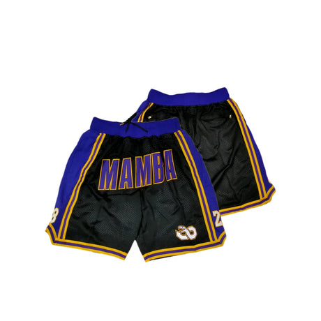 Mens Legend Retro Yellow Basketball Shorts Embroidered With