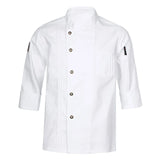 Mens Womens Stylish Chef Jacket Stand Collar Long