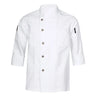 Mens Womens Stylish Chef Jacket Stand Collar Long