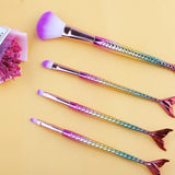 Mermaid Makeup Brushes Cosmetic Powder Eye Shadow