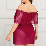 Mesh Hollow Sexy Smock Dress For Women Clothing
