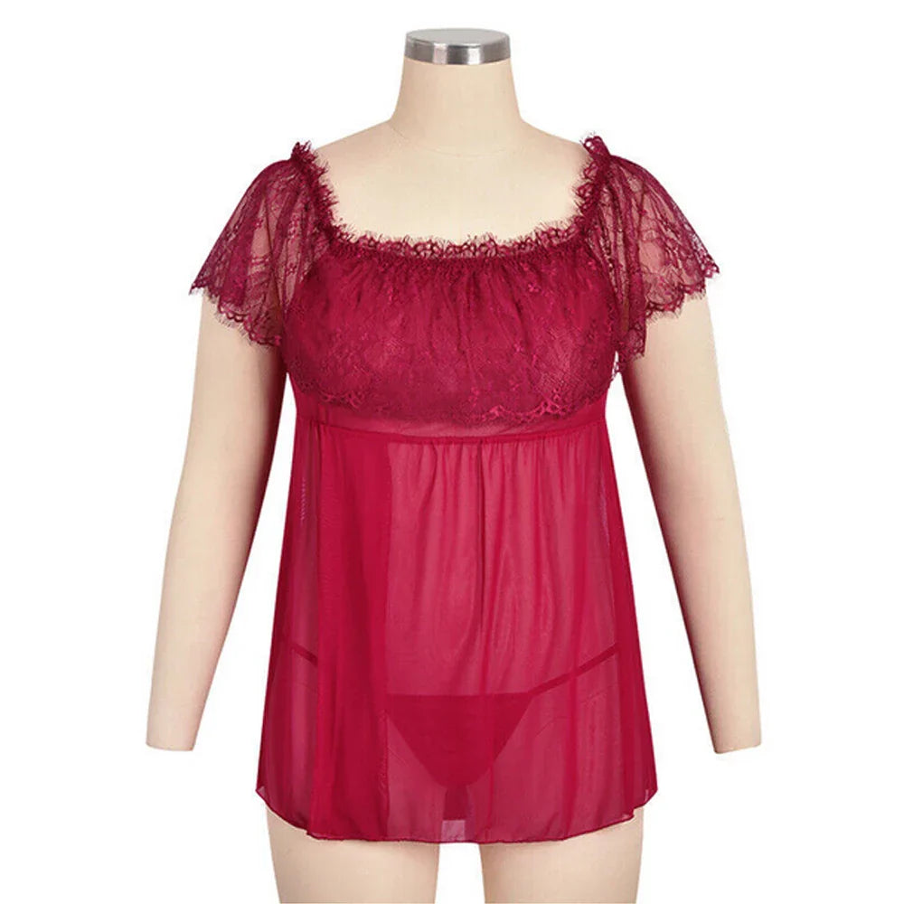 Mesh Hollow Sexy Smock Dress For Women Clothing