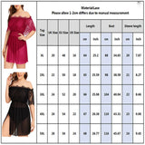 Mesh Hollow Sexy Smock Dress For Women Clothing