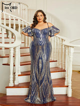 Missord Blue Wedding Party Dress Women Elegant Spaghetti