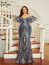Missord Blue Wedding Party Dress Women Elegant Spaghetti