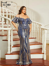 Missord Blue Wedding Party Dress Women Elegant Spaghetti