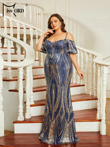 Missord Blue Wedding Party Dress Women Elegant Spaghetti