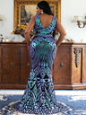 Missord Gold Sequin Wedding Party Dress Elegant Women