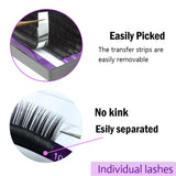 Nagaraku Bulk Purple One Length Mink Eyelash