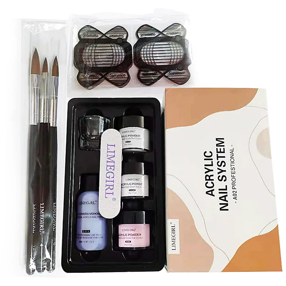 Nail Acrylic Powder And Liquid Monomer Nails Art