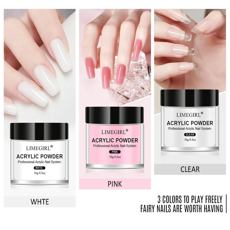 Nail Acrylic Powder And Liquid Monomer Nails Art