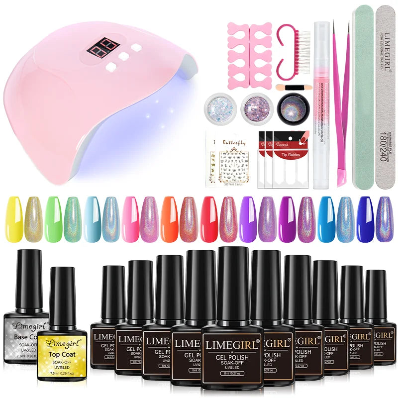 Nail Art Kit Acrylic Manicure Kit Uv Led