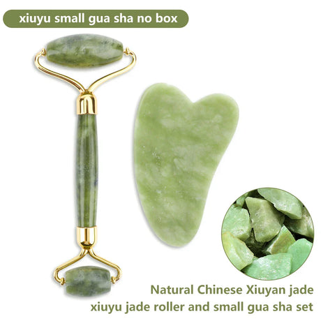 Natural Rose Quartz Jade Roller Gua Sha