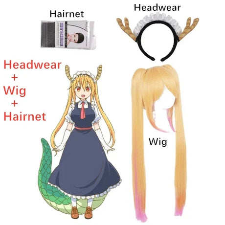 New Anime Miss Kobayashi'S Dragon Maid Tohru Cosplay