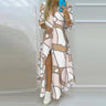 New Autumn Women Dress Loose Print Long Sleeve