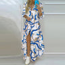 New Autumn Women Dress Loose Print Long Sleeve
