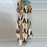 New Autumn Women Dress Loose Print Long Sleeve