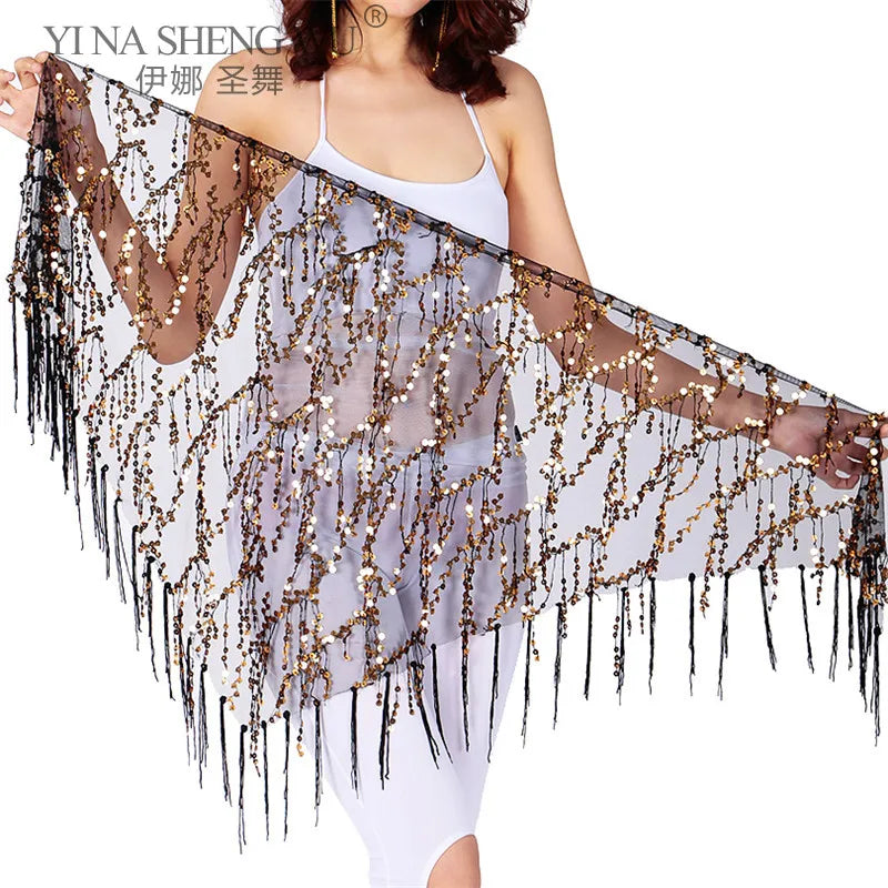 New Belly Dance Costumes Sequins Tassel Indian Belly