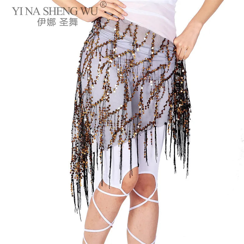 New Belly Dance Costumes Sequins Tassel Indian Belly