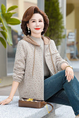 New Hooded Casual Coat Women' High End Mother'