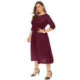 New Women Lace Length Evening Dress Elegant Unique