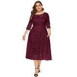 New Women Lace Length Evening Dress Elegant Unique