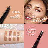 O.Two.O Mascara Eyebrow Pencil Makeup Waterproof Long-Lasting