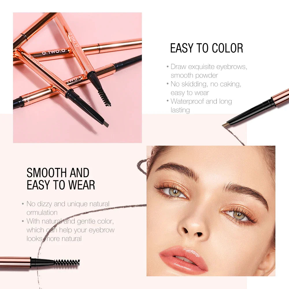 O.Two.O Mascara Eyebrow Pencil Makeup Waterproof Long-Lasting