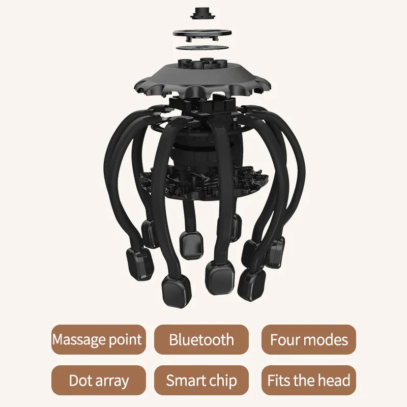 Octopus Scalp Head Massager Electric Massage Instrument With