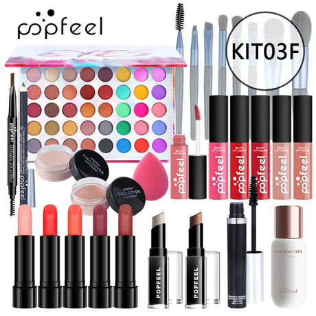 Popfeel Lip Gloss Makeup Brush Eye Shadow Blush