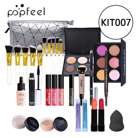 Popfeel Lip Gloss Makeup Brush Eye Shadow Blush