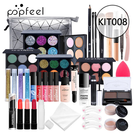 Popfeel Lip Gloss Makeup Brush Eye Shadow Blush