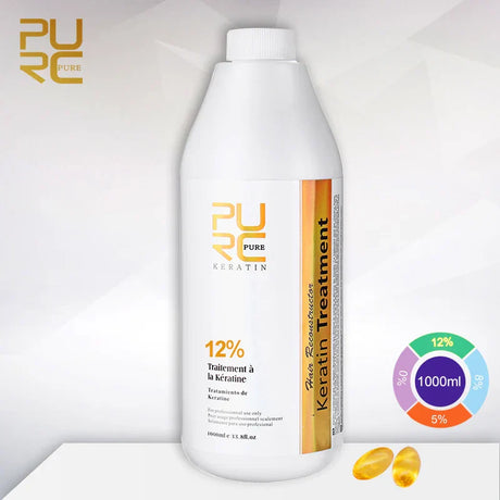 Purc Keratin Hair Straightening Smoothing Treatment For Curly