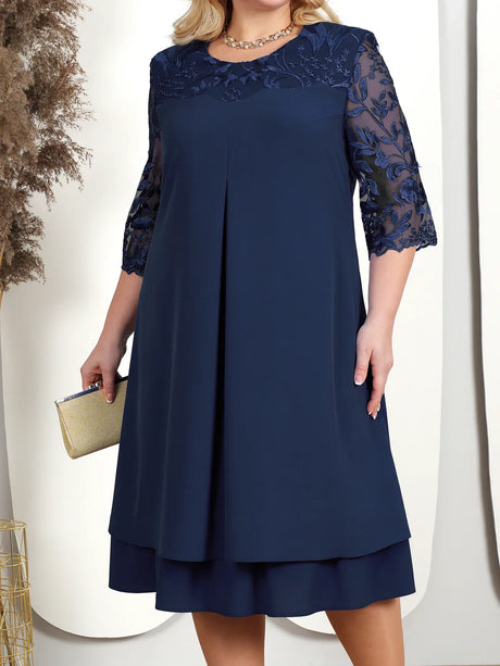 Dresses For Women Embroidery Floral Patchwork Fall Wedding