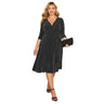 Elegant Spring Autumn Wrap Dress Women Long Sleeve