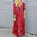 Long Dress For Women Clothing Autumn Bohemian Dresses