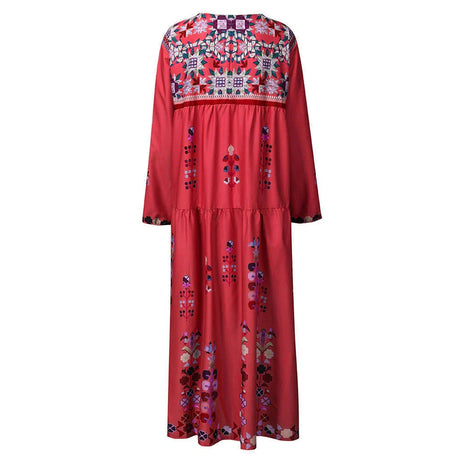 Long Dress For Women Clothing Autumn Bohemian Dresses