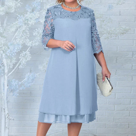 Summer Dresses For Women Embroidery Floral Patchwork Formal