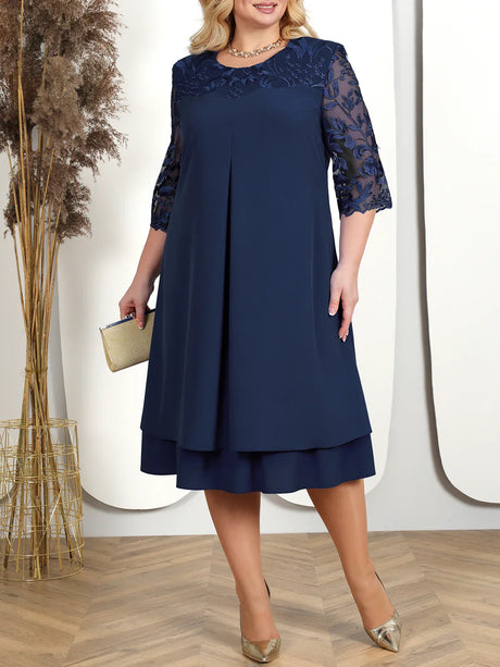 Summer Dresses For Women Embroidery Floral Patchwork Formal